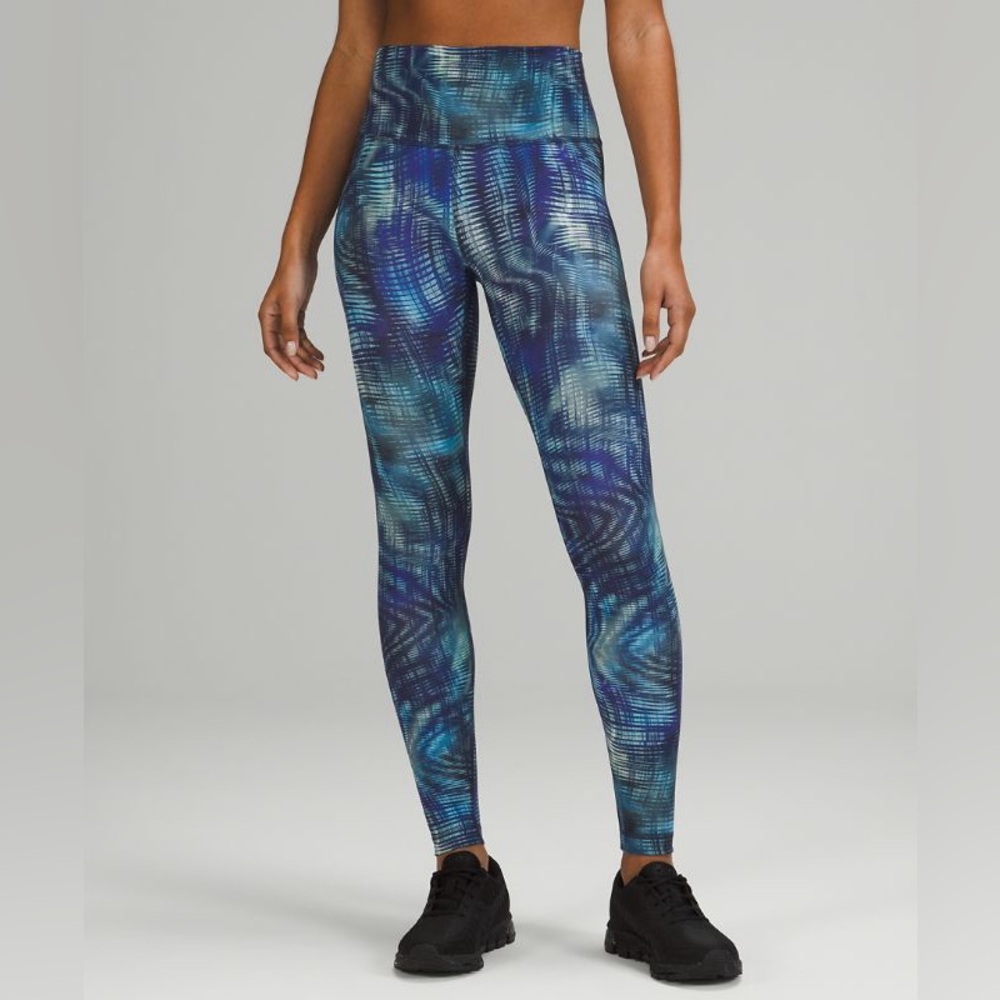 Wunder Train High-Rise Tight 28" - Shapeshifter Flux Blue Multi